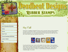 Tablet Screenshot of deadbeatstamps.com